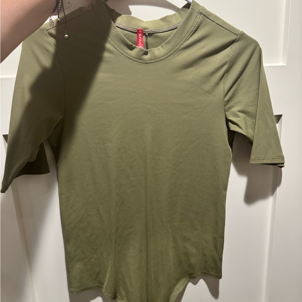Olive Green Short Sleeve Bodysuit